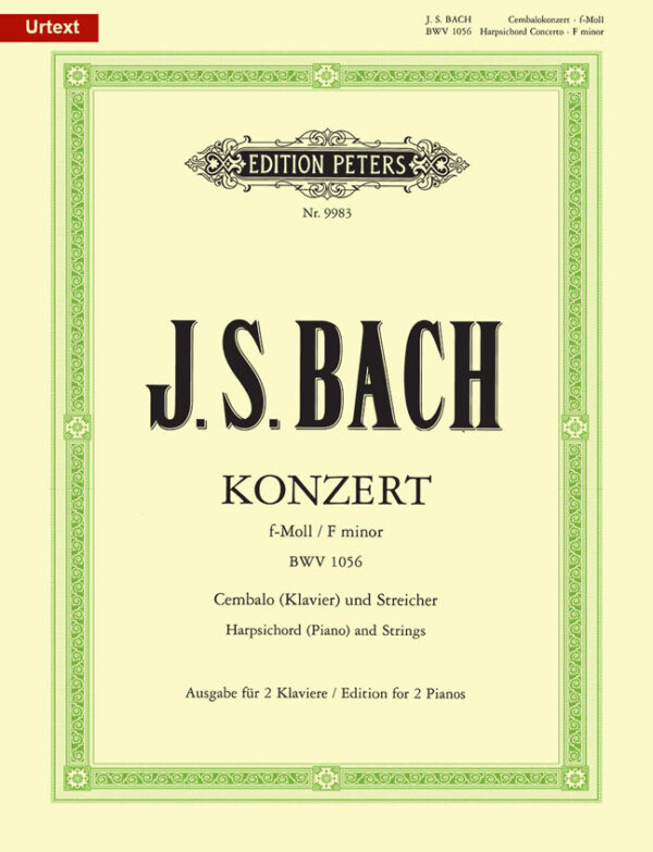 Harpsichord Concerto No.5 In F Minor BWV 1056