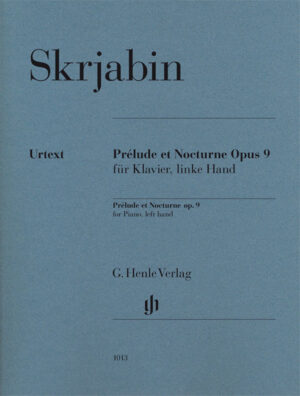 Prélude et Nocturne op. 9 for Piano, left hand - Scriabin