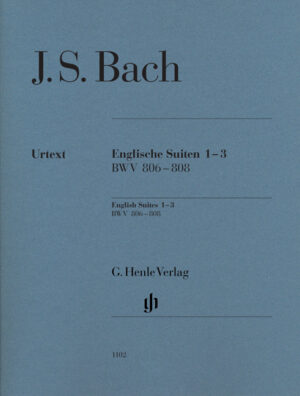 JS Bach English Suites 1-3 BWV 806-808 - without fingering