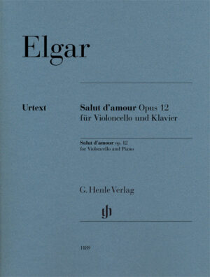 Salut d'amour op. 12 for Violoncello and Piano - Elgar