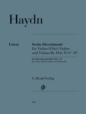 Haydn - Six Divertimenti For Violin (Flute), Cello
