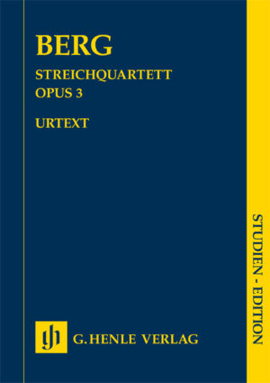 Alban Berg - String Quartet op. 3 - Student Edition