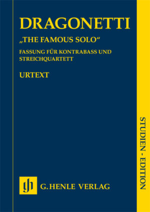 Version for Double Bass and String Quartet - Dragonetti