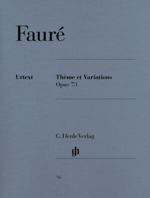 Faure - Thème et Variations op. 73 for Piano