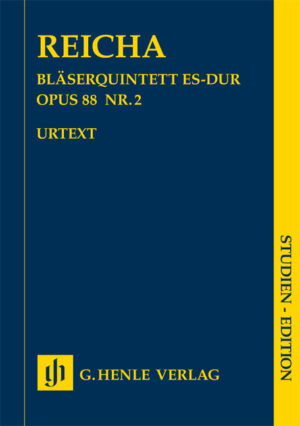 Quintet for Wind Instruments E flat major op. 88,2 - Reicha