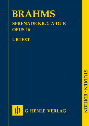 Brahms - Serenade No. 2 op. 16 - Student Edition