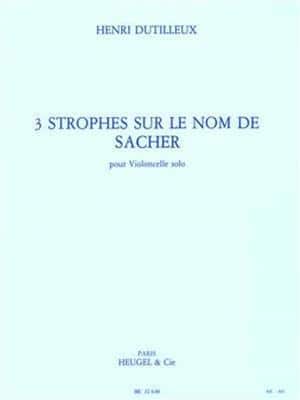 Trois Strophes Sur Le Nom De Sacher