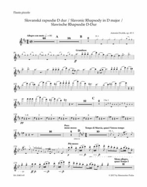 Slavonic Rhapsody No.1 in D major Op.45 (Wind Set)