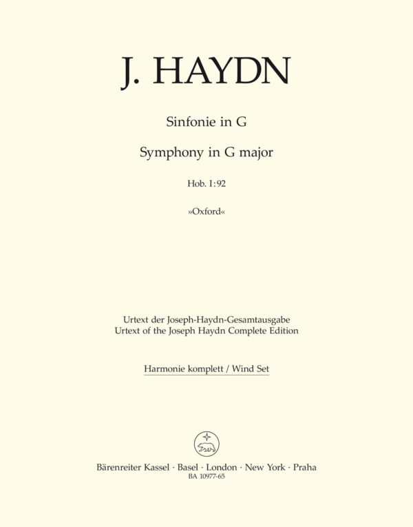 Symphony No. 92 In G Oxford