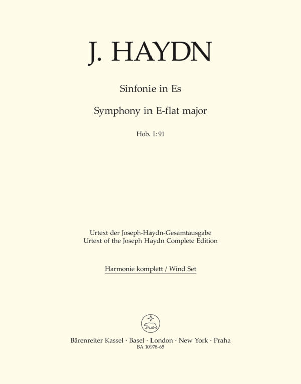 Symphony Nr. 91 E-flat major Hob. I:91