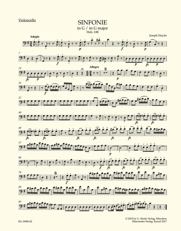 Symphony No.88 in G major Hob.I