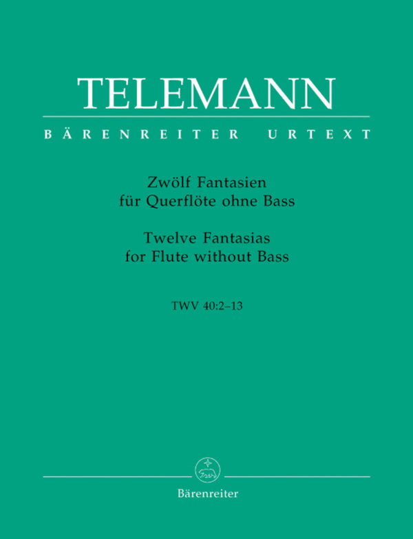 Twelve Fantasias For Flute Without Bass