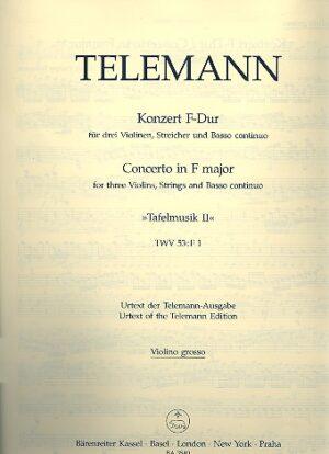 Konzert in F-Dur - Concerto in F major TWV 53:F1