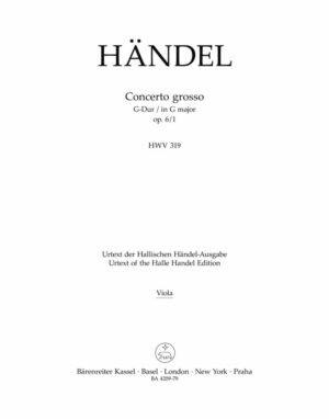 Concerto Grosso In G Major Op.6 No.1