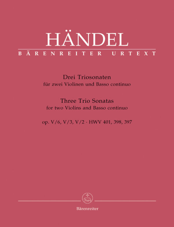 Three Trio Sonatas for Two Violins