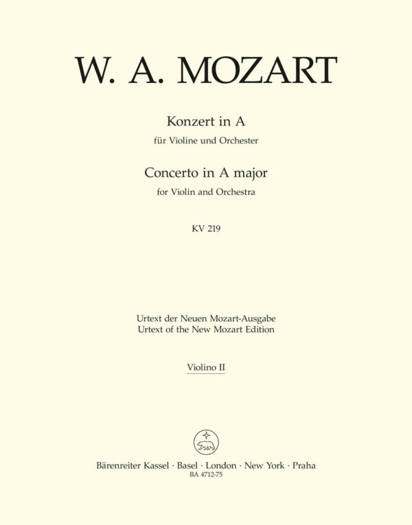 Violin Concerto No. 5 In A