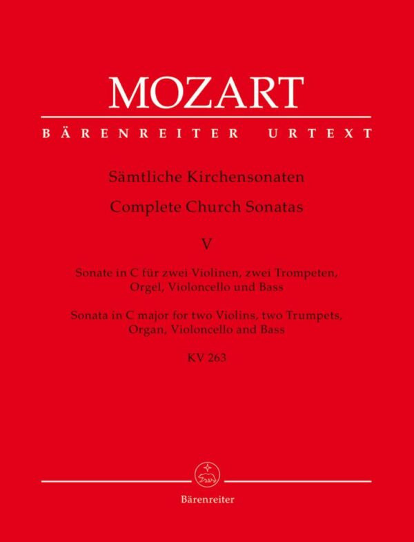 Church Sonatas Vol. 5 In C, K.263