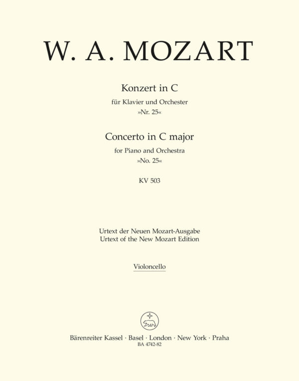 Piano Concerto No.25 In C K.503