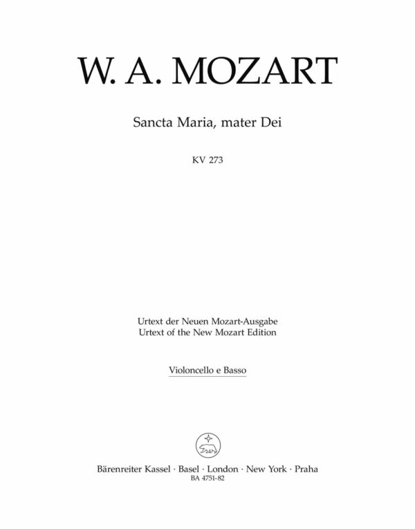 Sancta Maria, Mater Dei K.273