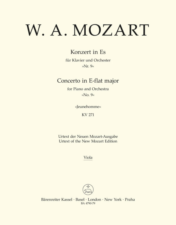Piano Concerto No.9 In E-Flat K.271 - Jeunehomme
