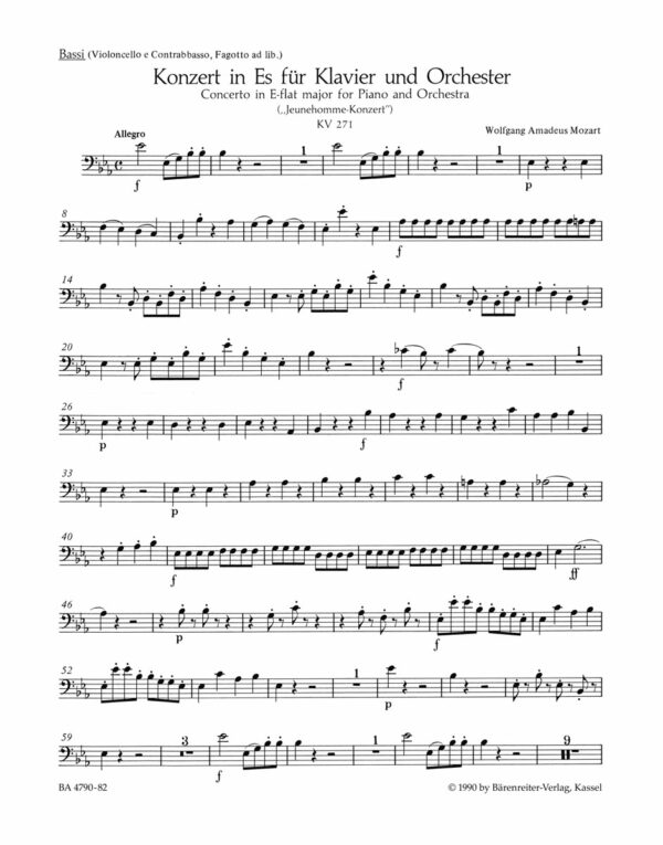 Piano Concerto No.9 In E-Flat K.271 - Jeunehomme