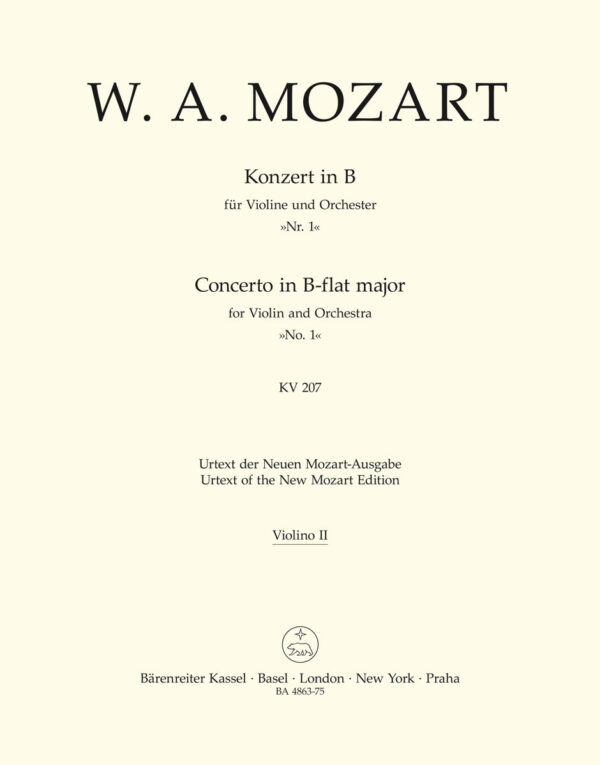 Violin Concerto No.1 in B-flat major K.207