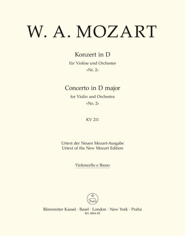 Violin Concerto No.2 in D major K.211