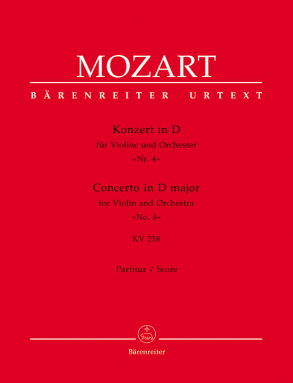 Violin Concerto No.4 in D major K.218