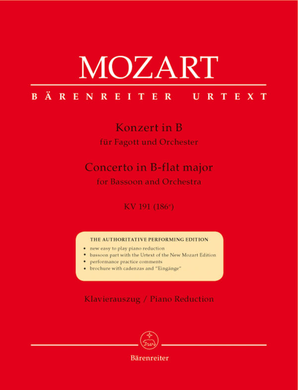 Bassoon Concerto in B-flat Major K. 191 (186A)