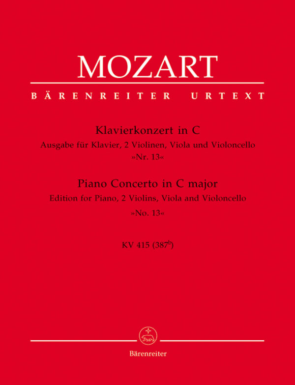 Piano Concerto No. 13 in C major K. 415