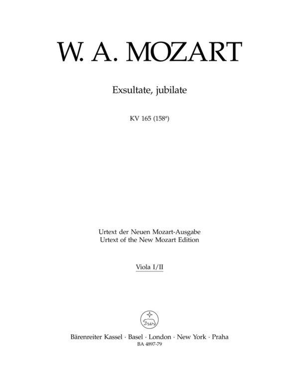 Exsultate, jubilate K.165