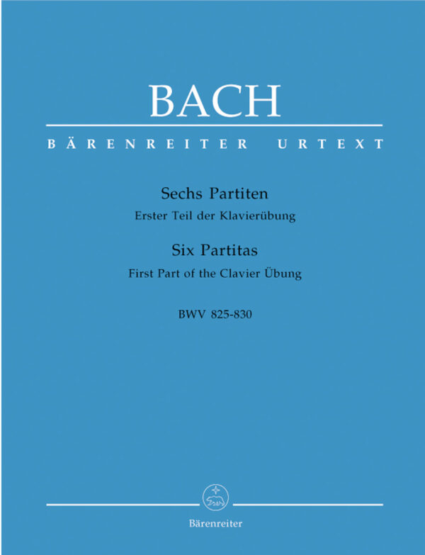 Six Partitas Urtext Bwv 825-830