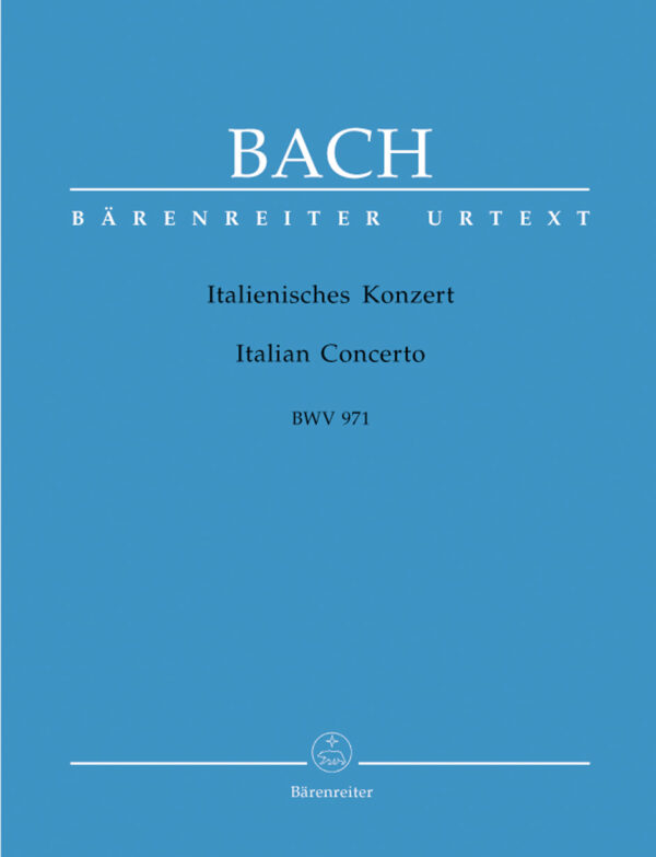 Italian Concerto BWV 971 - Barenreiter Urtext