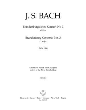 Brandenburg Concerto No.3 In G Major BWV 1048 (Violin)