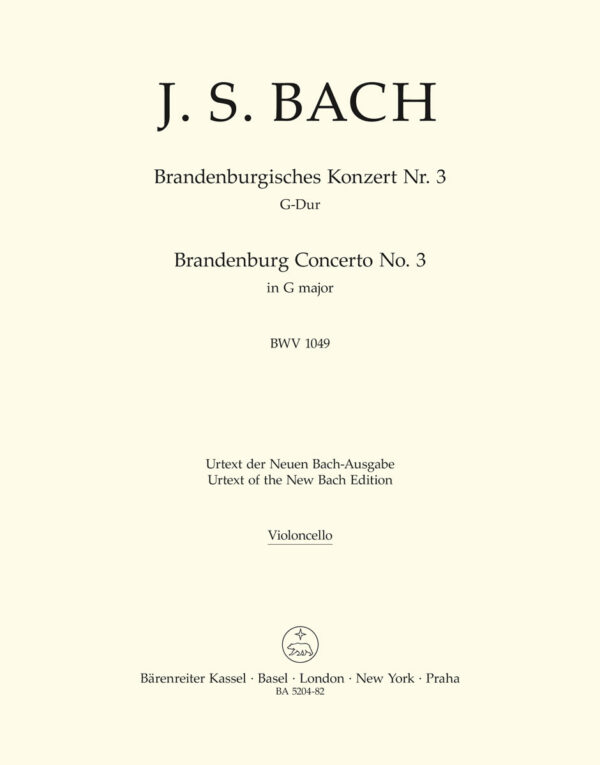 Brandenburg Concerto No.4 In G Major BWV 1049
