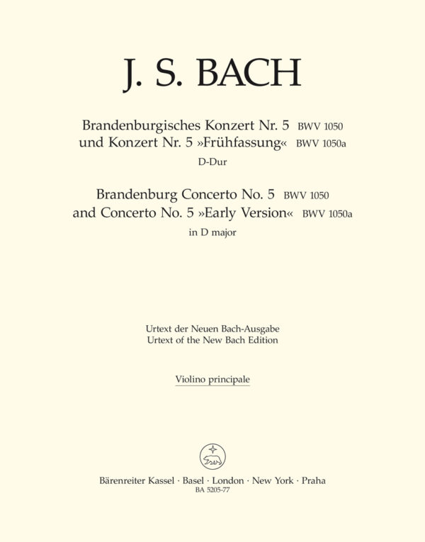 Brandenburg Concerto No.5 In D Major BWV 1050