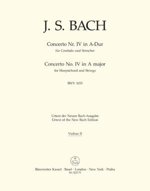 Concerto for Keyboard No.4 in A major BWV 1055