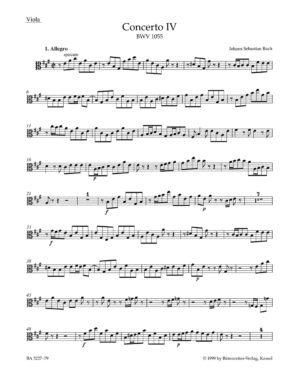 Concerto for Keyboard No.4 in A major BWV 1055