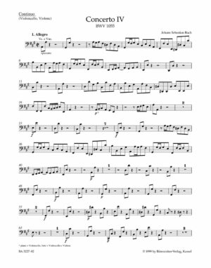 Concerto for Keyboard No.4 in A major BWV 1055