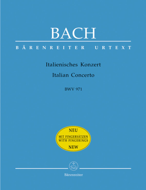 Italian Concerto BWV 971 With Fingering