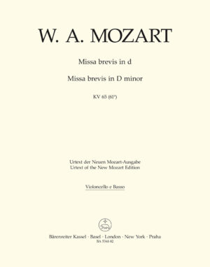 Missa Brevis In D Minor K.65