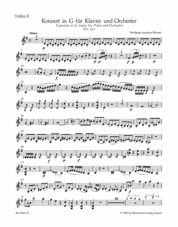 Piano Concerto No.17 In G K.453