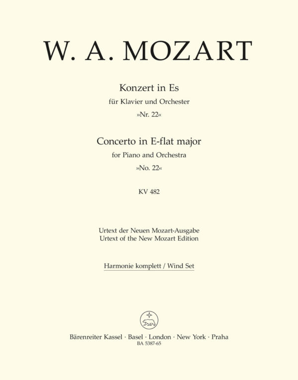 Piano Concerto No.22 In E-Flat K.482