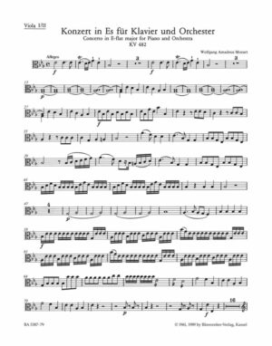 Piano Concerto No.22 In E-Flat K.482