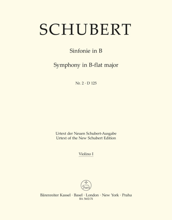 Symphony No.2 In B-Flat - D 125