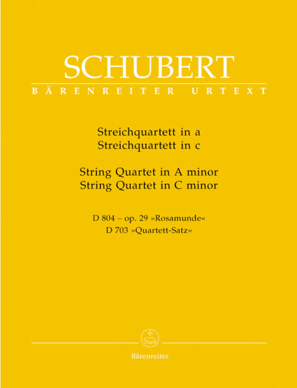 String Quartet A Minor D 804 Op. 29 'Rosamunde'
