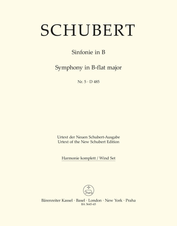 Symphony No.5 In B-Flat D 485