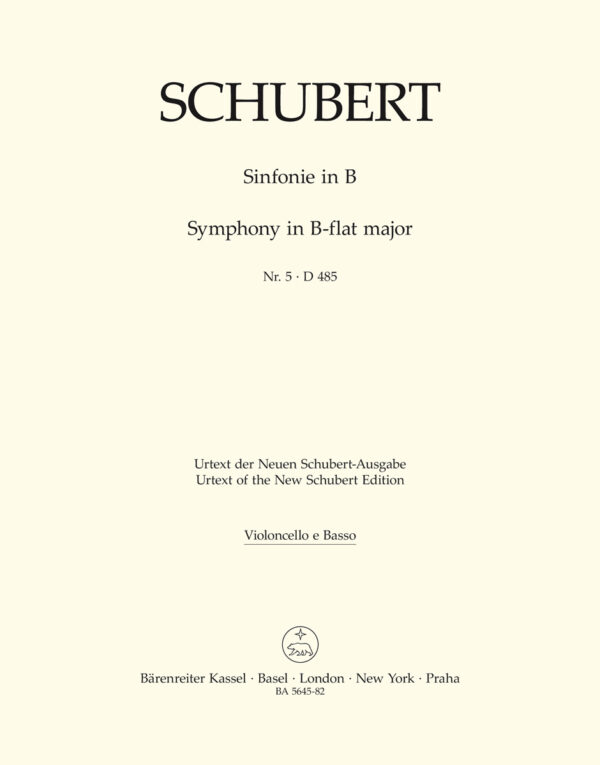 Symphony No.5 In B-Flat D 485
