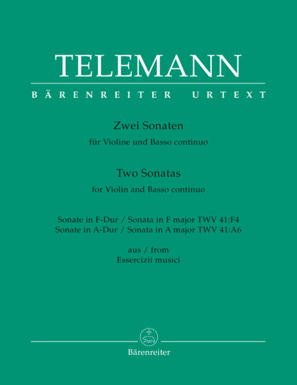 Zwei Sonaten - Two Sonatas for Violin and BC