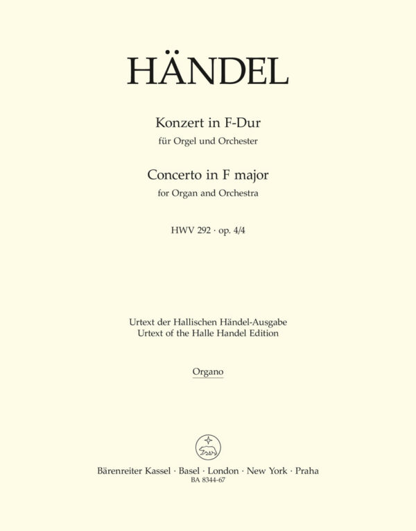 Konzert In F-Dur Für Orgel Und Orchester